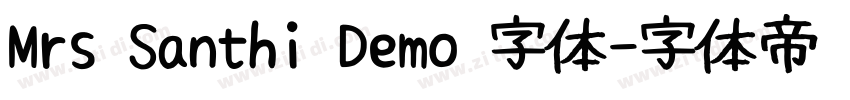 Mrs Santhi Demo 字体字体转换